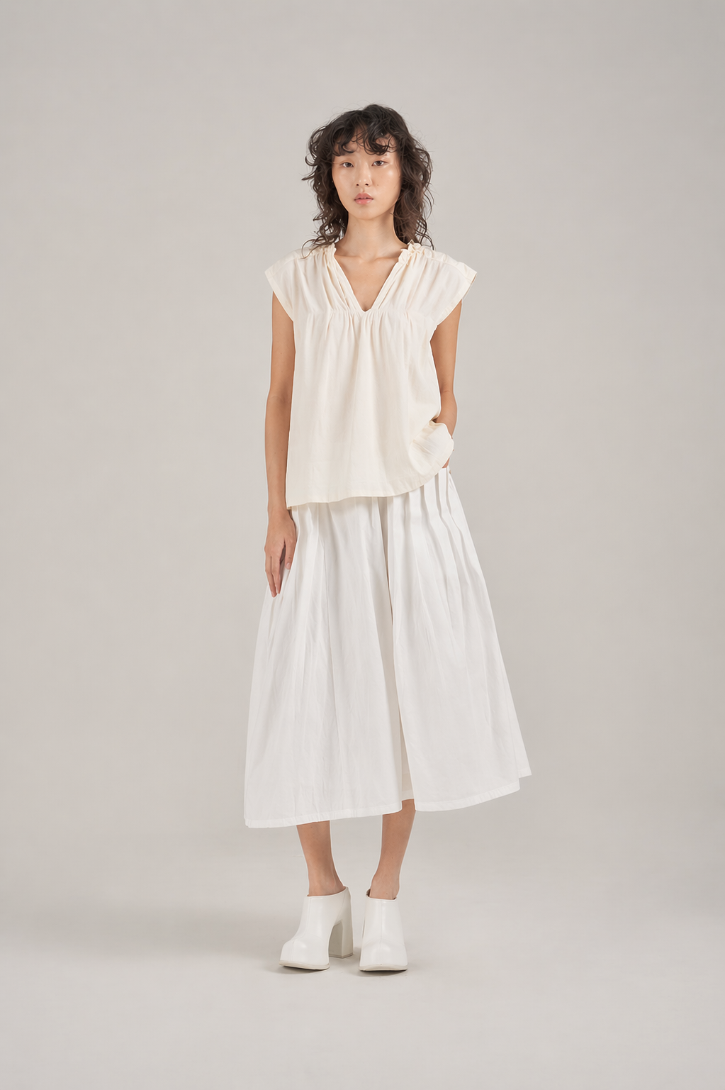 Filldora Airy Seersucker Relaxed Blouse - view 1