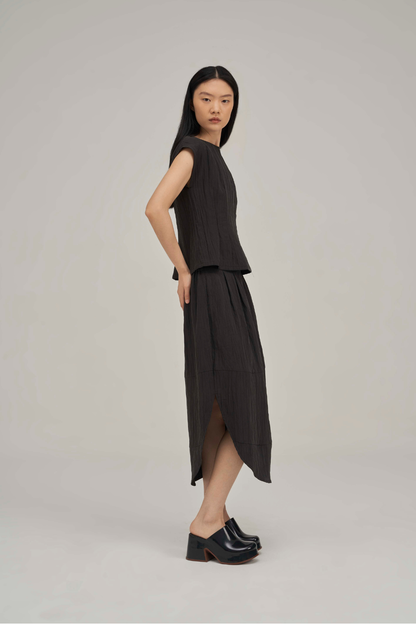 Filldora Onyx Bateau-Neck Short-Sleeve Blouse - view 1