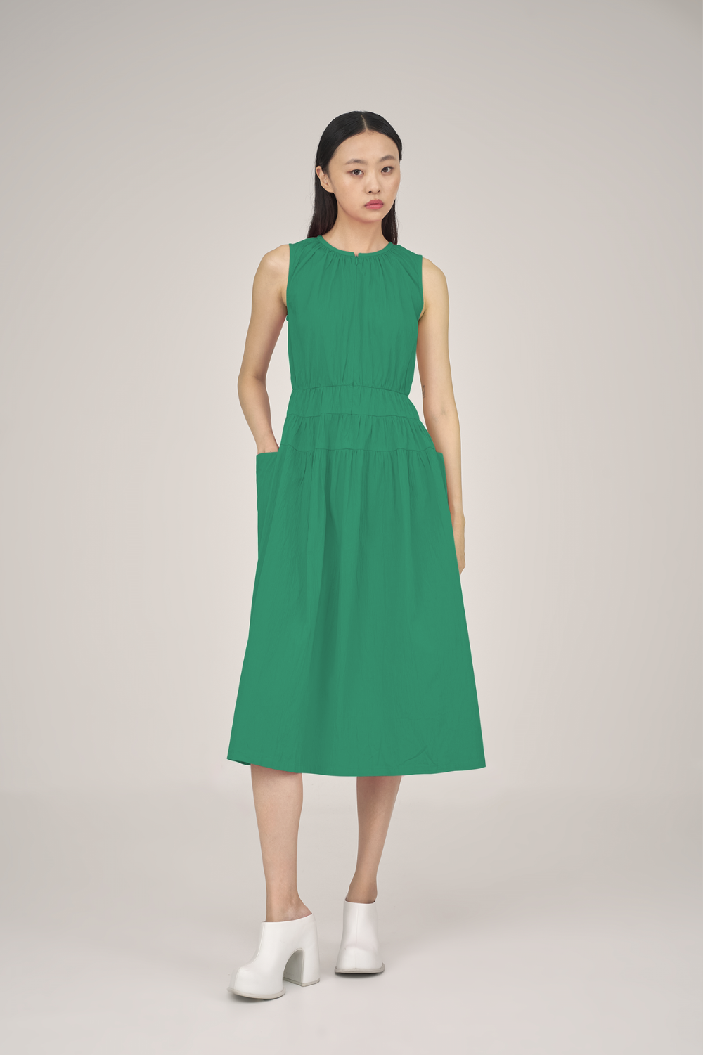 Filldora Textured Column Midi Dress - view 1