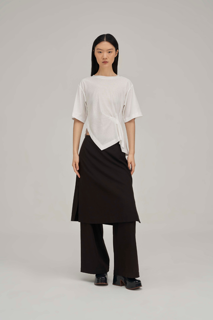 Filldora Onyx Diagonal Maxi Trousers - view 1