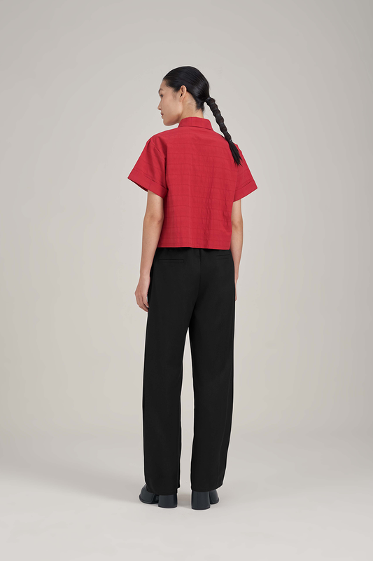 Filldora Onyx Pleated Column Trousers - view 3
