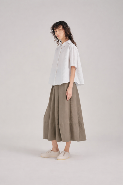 Filldora Sculpted Pleated Midi Skirt - view 4