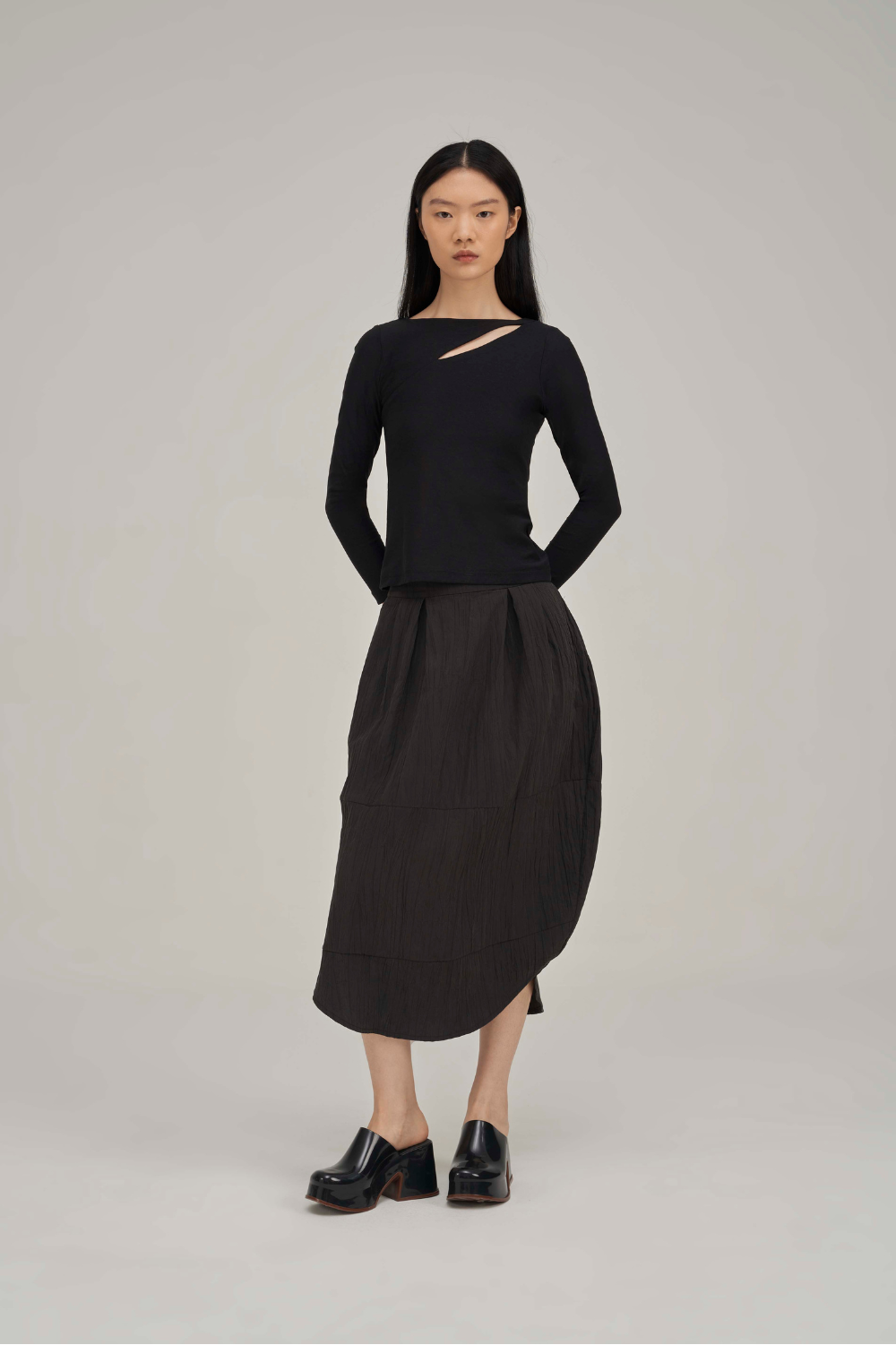 Filldora Onyx Bateau-Neck Knit Blouse - view 1