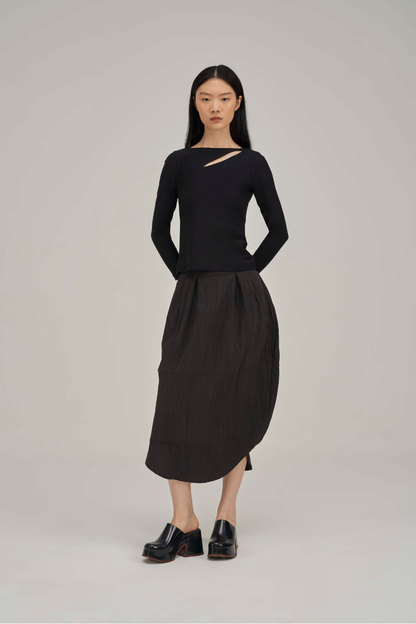 Filldora Onyx Bateau-Neck Knit Blouse - view 1