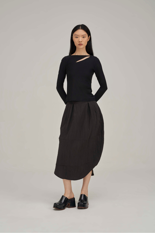Filldora Onyx Bateau-Neck Knit Blouse - view 1