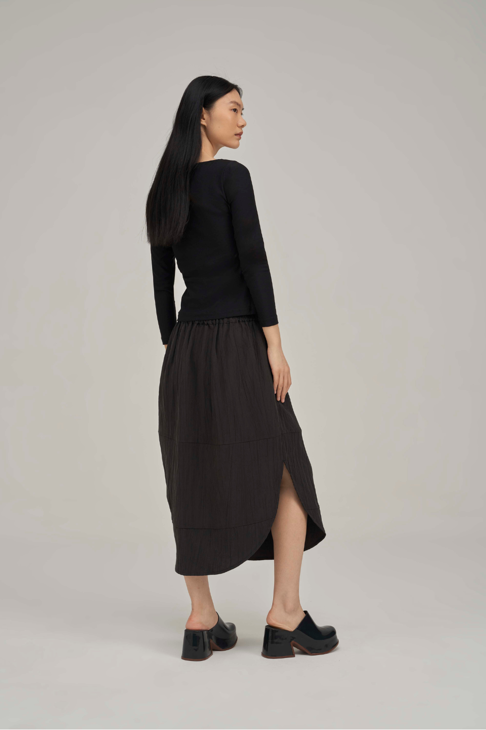 Filldora Onyx Bateau-Neck Knit Blouse - view 3