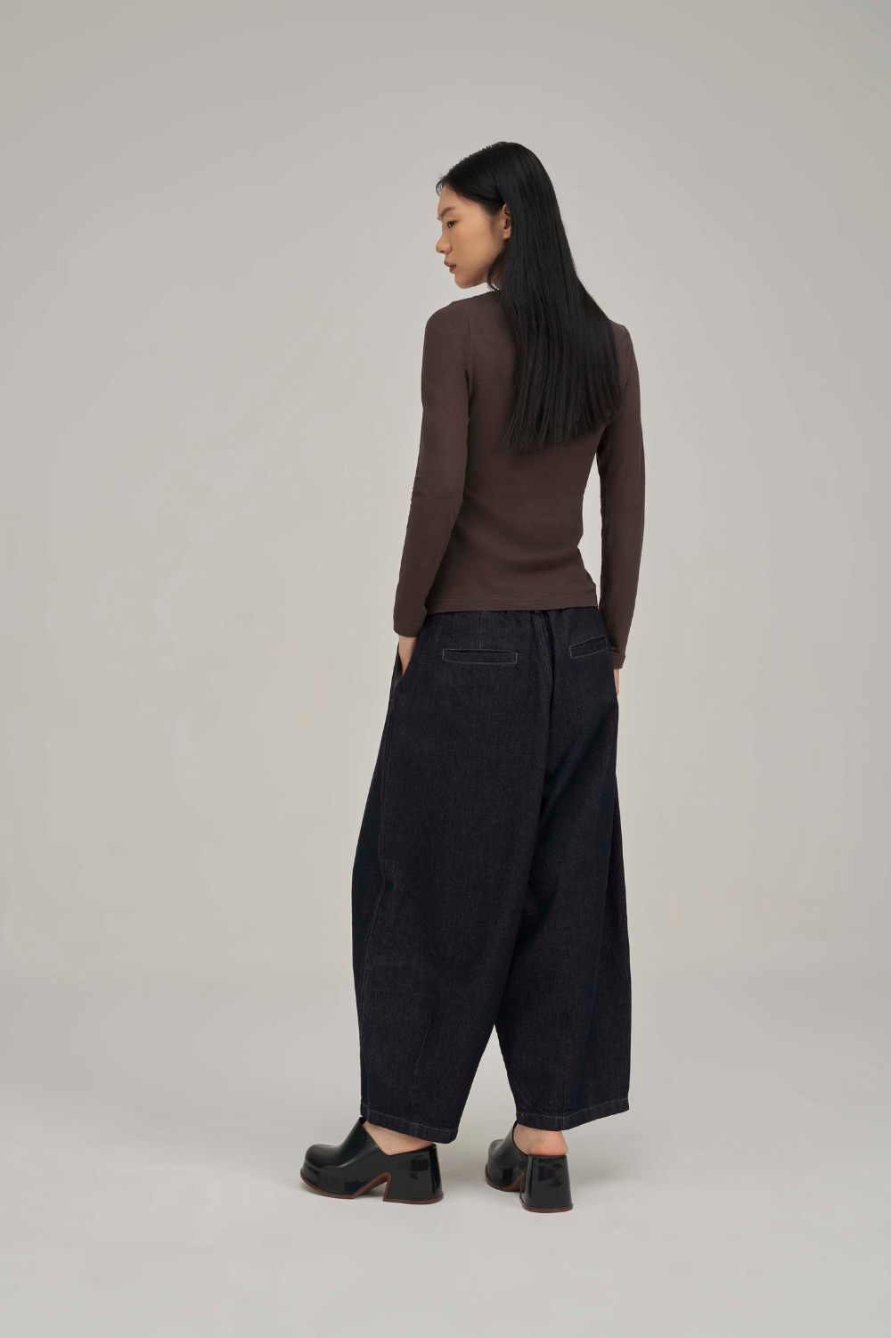 Filldora Mocha Bateau-Neck Knit Blouse - view 3