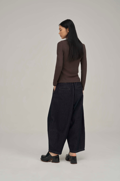Filldora Mocha Bateau-Neck Knit Blouse - view 3