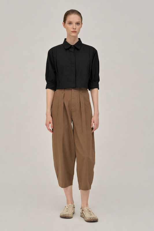 Filldora Organic Cotton Shortline Shirt - view 1