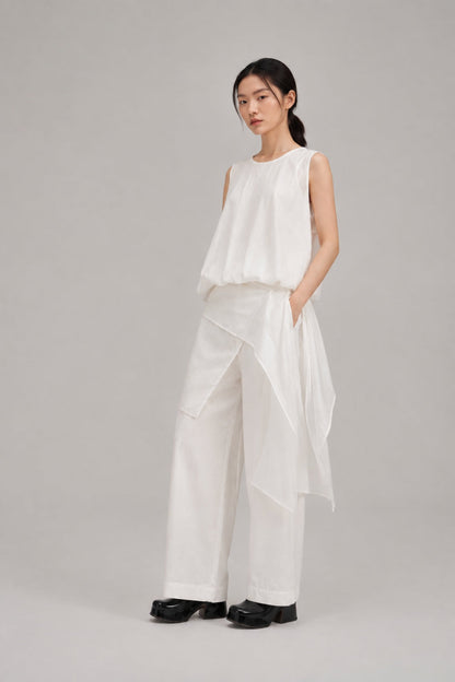 Filldora Sculpted Sleeveless Woven Blouse - view 2