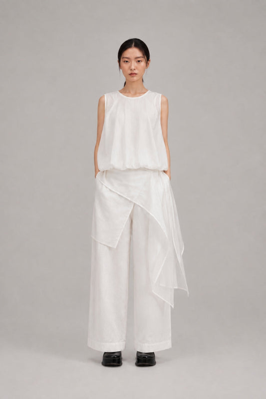Filldora Sculpted Sleeveless Woven Blouse - view 1