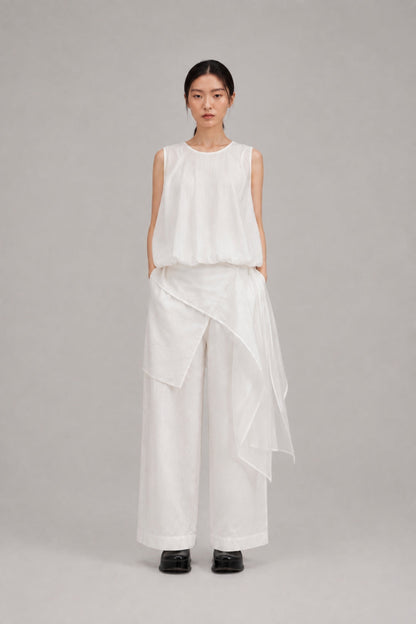 Filldora Sculpted Sleeveless Woven Blouse - view 4