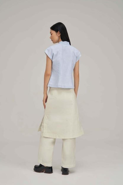 Filldora Oat Diagonal Maxi Trousers - view 3